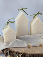 Cozy home candle for housewarming gift Holiday candle gift for hostess table centerpiece candle cozy cabin decorative Christmas cozy candle