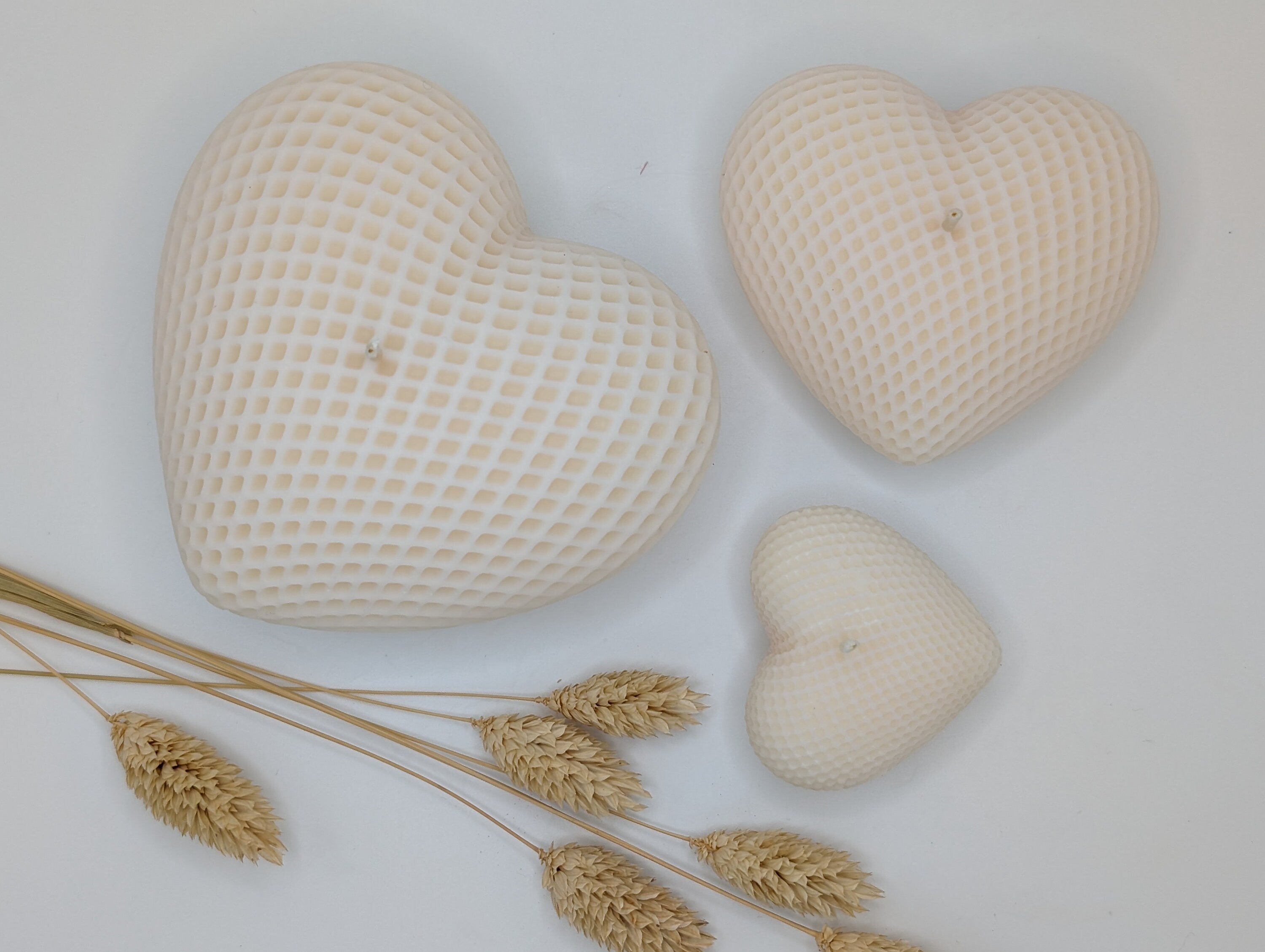 Heart Candle - Handmade Decorative Soy Candle - Romantic Home Decor & Gift
