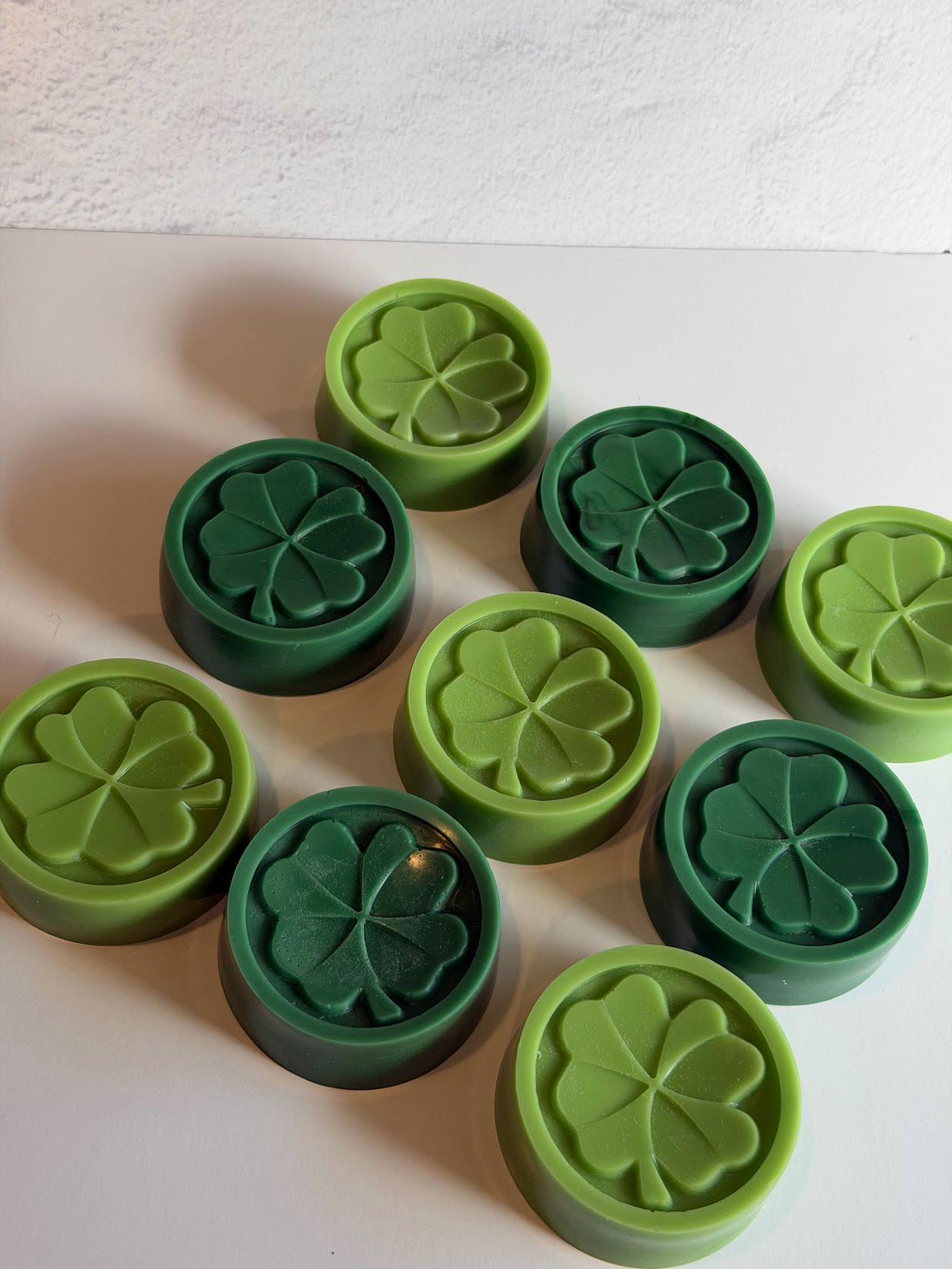 Four Leaf Clover Soy Wax Melts, St. Patrick's Day Party Favor, Spring Scents