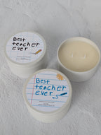 Teacher appreciation scented candle gift for teacher end of school gift best teacher ever kids teacher gift teacher appreciation week gift