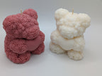 Rose Bear Heart Candle, Handmade Natural Soy Wax, Romantic Gift for Her or New Mom