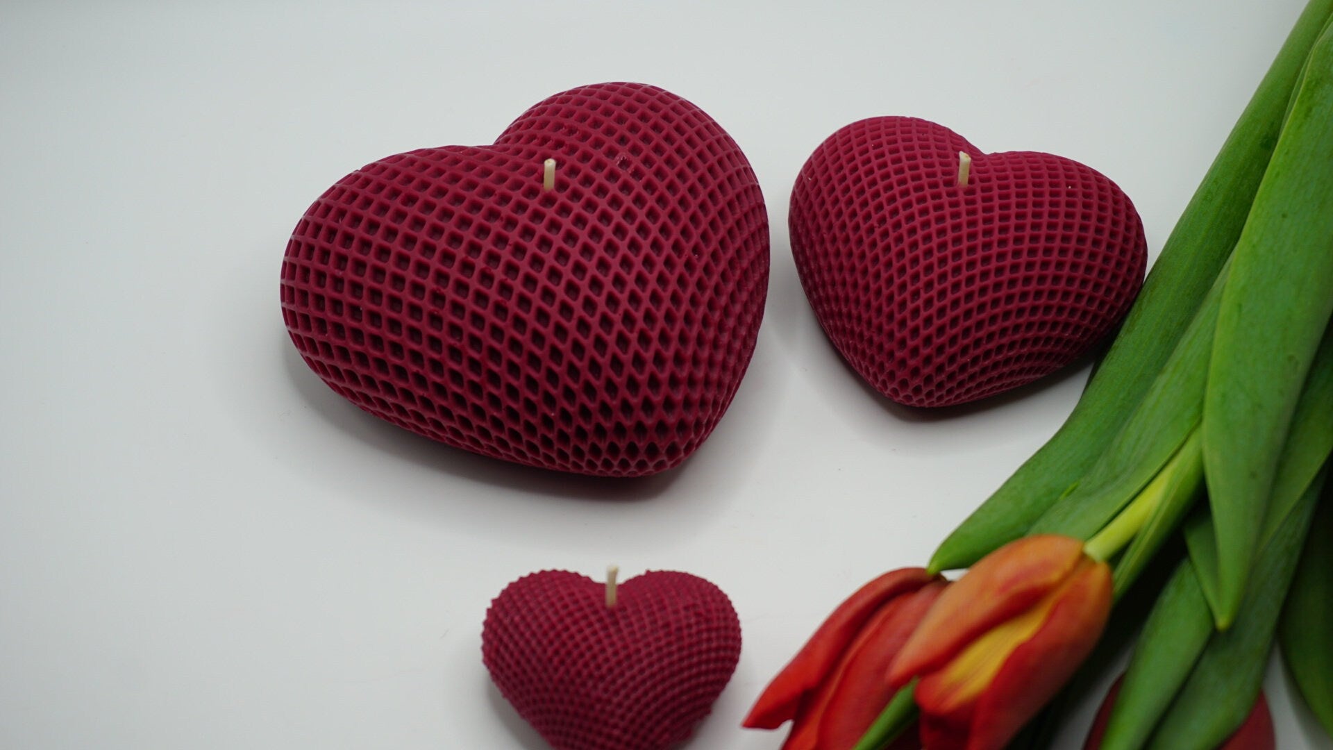 Heart Candle - Handmade Decorative Soy Candle - Romantic Home Decor & Gift