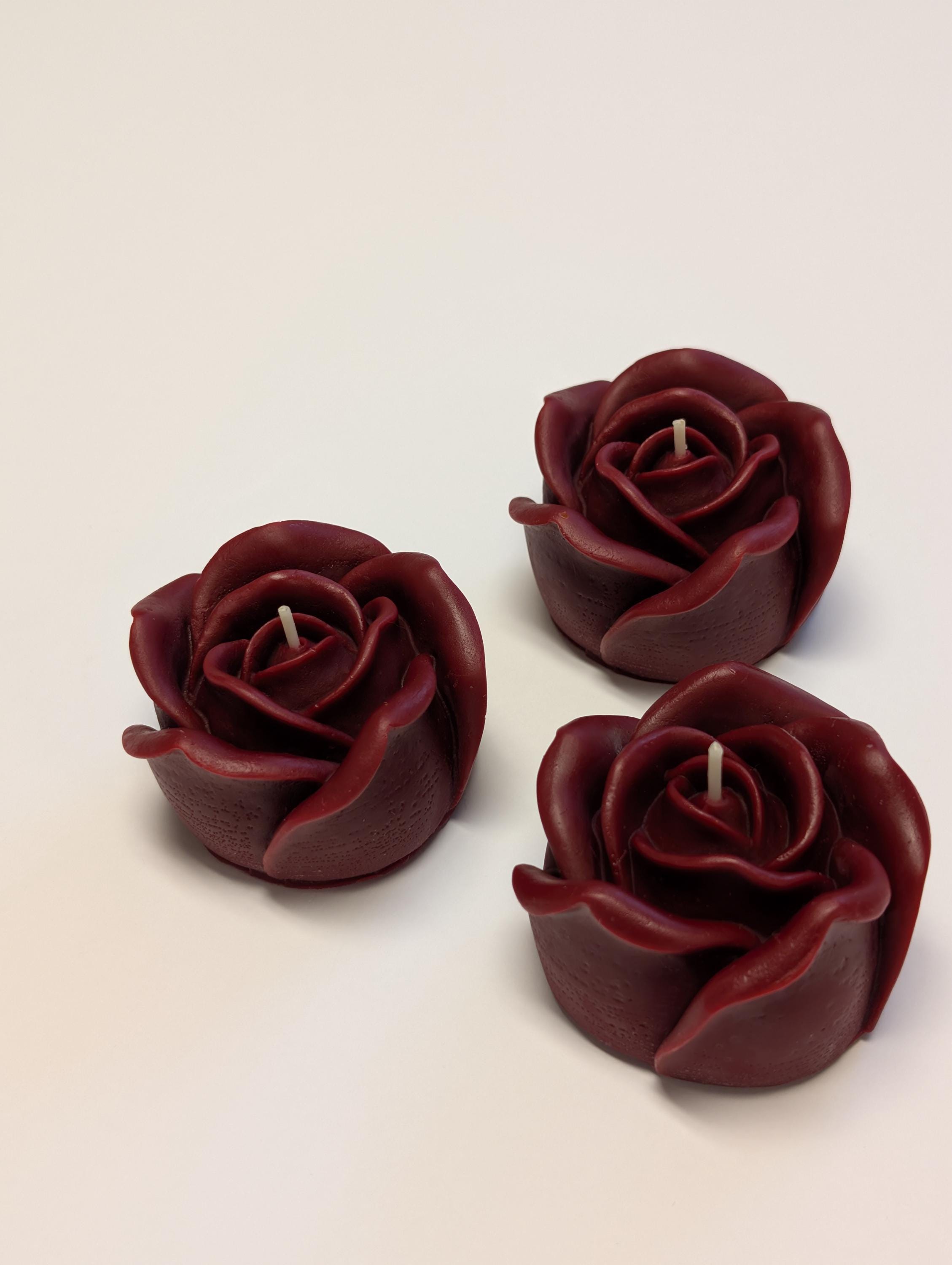 Rose shaped candle, Mother's day gift candle, Gift for mom, handmade natural soy wax candle, non-toxic