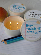 Teacher appreciation scented candle gift for teacher end of school gift best teacher ever kids teacher gift teacher appreciation week gift