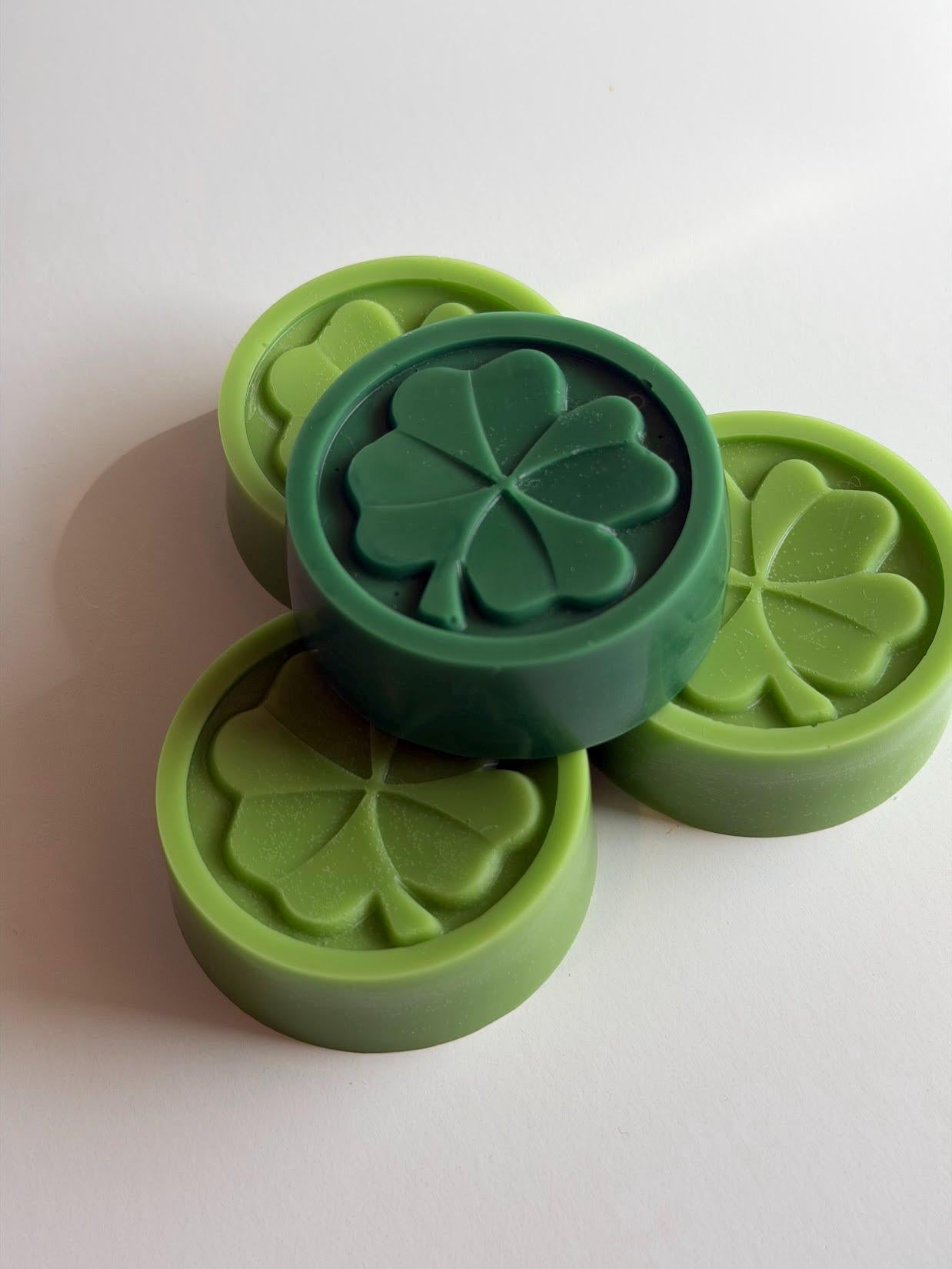 Four Leaf Clover Soy Wax Melts, St. Patrick's Day Party Favor, Spring Scents