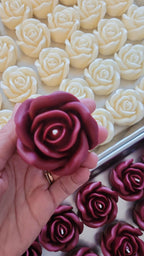 Rose shaped candle, Mother's day gift candle, Gift for mom, handmade natural soy wax candle, non-toxic