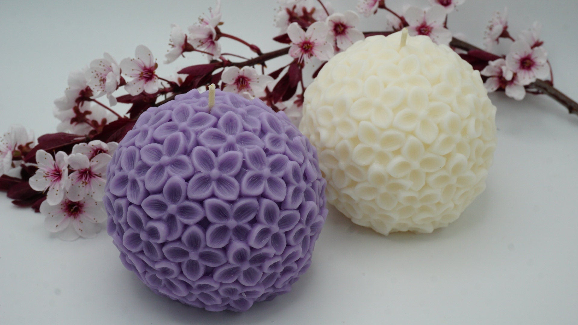 Rare find lilac flover candle gift for her elegant flower candle in a box natural candle soy wax lilac candle unique gift home wedding decor