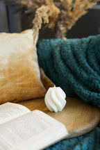 Wave Decorative Candle – Modern Coffee Table Decor, Cozy Home Gift, Birthday or Housewarming Gift for Friends & Sisters