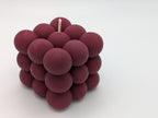 Bubble Cube Soy Candle: Cozy Minimalist Decor, Handmade Aesthetic Sculptural Gift, Modern Coffee Table Accent