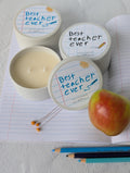 Teacher appreciation scented candle gift for teacher end of school gift best teacher ever kids teacher gift teacher appreciation week gift