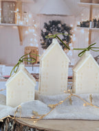 Cozy home candle for housewarming gift Holiday candle gift for hostess table centerpiece candle cozy cabin decorative Christmas cozy candle