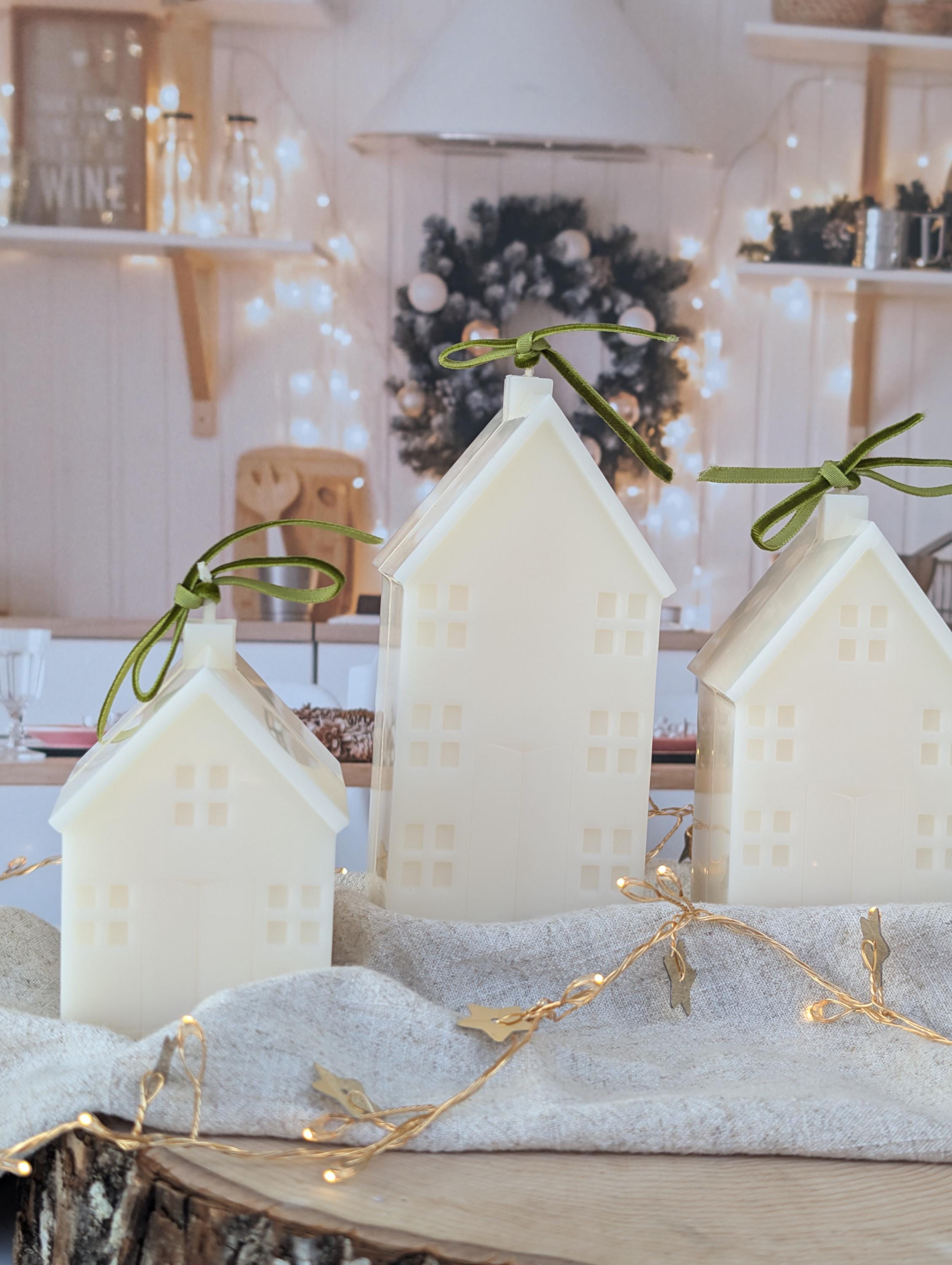 Cozy home candle for housewarming gift Holiday candle gift for hostess table centerpiece candle cozy cabin decorative Christmas cozy candle