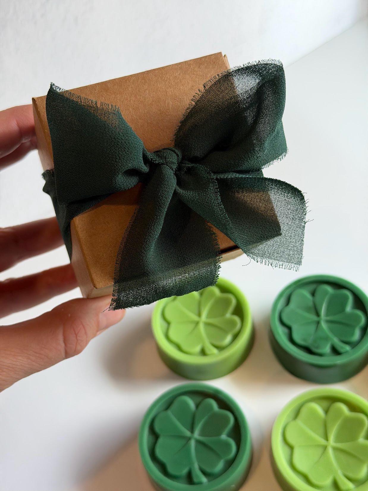 Four Leaf Clover Soy Wax Melts, St. Patrick's Day Party Favor, Spring Scents