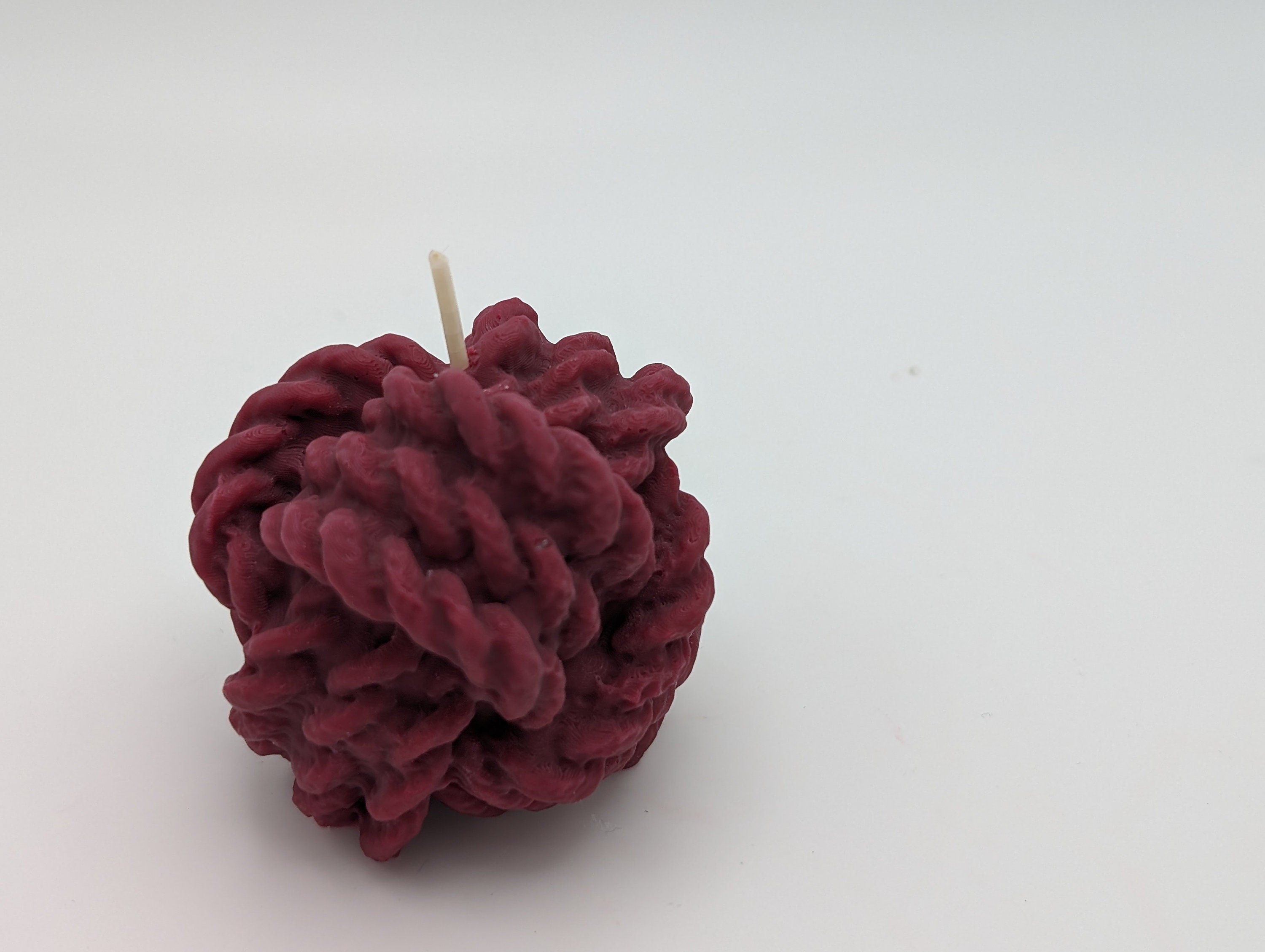 Yarn Ball Candle - Knitter Gift - Handcrafted Soy Wax Decor - Unique Minimalist Home